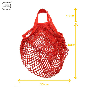 Sacs de rangement en filet avec cordon de serrage avec logo Sac en maille de coton Sac à cordes réutilisable et lavable - Product Image 4