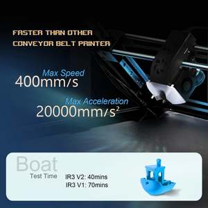 Impresora 3D IdeaFormer IR3 V2 con Cinta Transportadora de Acero de 250x250 mm, Eje Z Infinito, Bandeja Extendida y Firmware Klipper - Product Image 4