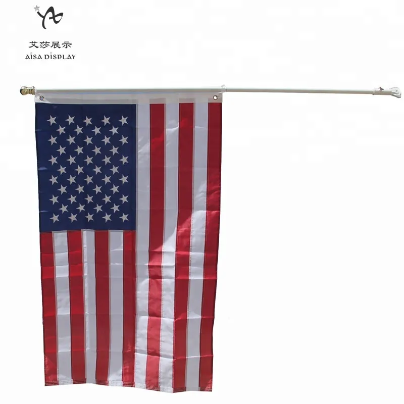 Vente en gros de nylon Oxford 210D polyester durable de qualité supérieure 3x5ft 4x6ft 5x8ft drapeau américain des États-Unis