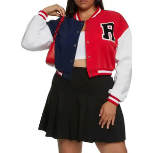 Veste de baseball pour femmes Veste universitaire pour femmes à manches longues Veste Letterman pour femmes en laine et polyester brodés de qualité supérieure - Product Image 3