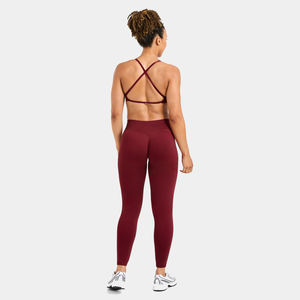 Servicio OEM, Mejor Precio, Leggings de Yoga Personalizados para Mujer, de Alta Calidad, Antibacterianos, Sin Costuras, con Logotipo en la Cintura, Profesionales, Color Marrón Sólido - Product Image 4