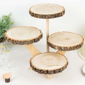 Support à cupcakes en bois à étages |   Qualité de finition artisanale de premier ordre |   Prix de gros en vrac direct usine - Product Image 2
