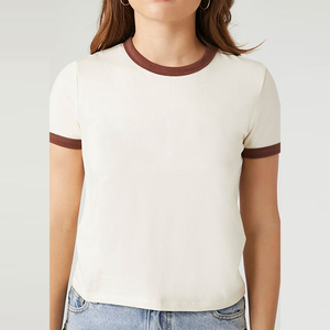 Camisetas de Mujer de Moda Urbana Extra Grandes de Algodón 100% Ecológico CRICKET ISLAND para Verano 2025 al por Mayor OEM - Product Image 6