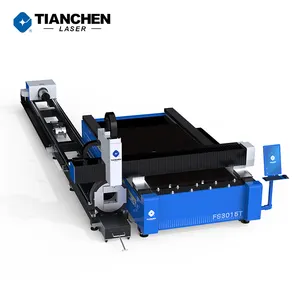 Tianchen Auto Focus 6kw Fiber Laser Cutting Machine Cutting Head Cnc Automatic Tube Cutting Machine Industrial Water Chiller Dst