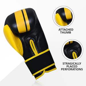Gants de MMA professionnels personnalisés avec logo, gants de boxe en cuir PU, personnalisables, meilleurs gants d'entraînement de Muay Thai, gants de boxe - Product Image 4