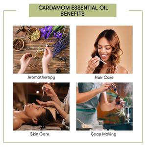 100% Pure Cardamom Essential Oil Cold <b>Pressed</b> with White Tea Frankincense Sweet <b>Orange</b> Grapefruit for Moisturizing - Product Image 4