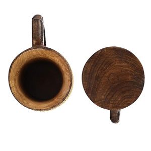 Taza de Madera Ecológica Moderna y Pulida con Logotipo Personalizado, Multiusos para Restaurantes Temáticos, Regalos de Boda, Diseño Natural y Portátil - Product Image 3
