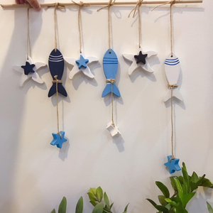 Decoración de juguete de pez de madera colorido para el hogar elegante hecho a mano para mejorar su espacio con encanto natural y estilo artístico a granel - Product Image 5