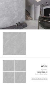 Carreaux en porcelaine finition brillante 1000x1000 | Carreaux de sol muraux grand format de qualité supérieure 100x100 | Collection d'exportation durable et élégante - Product Image 4