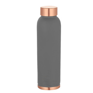 Bouteille d'eau potable en cuivre pour yoga à la gravure de style unique Bouteille d'eau en cuivre en métal avec couvercle anti-fuite avancé - Product Image 3
