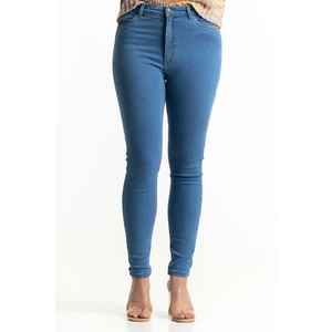 กางเกงยีนส์เดนิมสีน้ำเงินปานกลาง 224-221-009 แฟชั่นทันสมัย ซักได้ สไตล์เรียบง่าย - Product Image 2