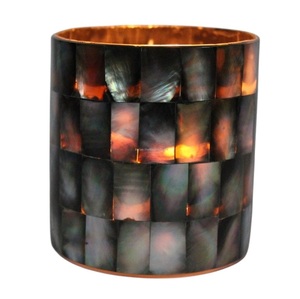 Black Transparent Handmade <b>Tea</b> <b>Light</b> Holder Clear Glass Home Decor Metal Candle Jars <b>Lanterns</b> for Christmas Valentine's Day - Product Image 1