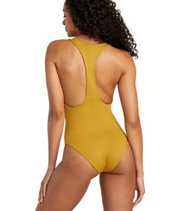 Maillots de bain de course à séchage rapide 100 % polyester pour femmes grandes tailles, vêtements de plage d'été respirants, design brassière sans manches avec logo frontal - Product Image 5
