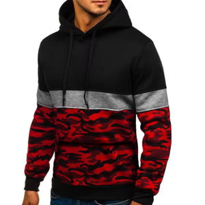Moda Patchwork Hoodie Urban Street Style Pullover Sudadera Elegante Streetwear Pullover para hombres - Product Image 1