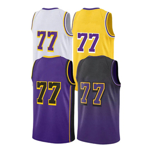 Maillot de basket-ball réversible de haute qualité avec impression lumineuse, 100% polyester, antibactérien, sans manches, unisexe, vêtements de sport pour adultes - Product Image 1