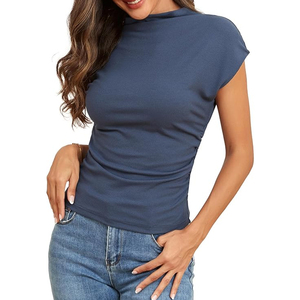 T-shirts pour femmes grandes tailles à logo personnalisé, écologiques, à séchage rapide, OEM ODM, faible MOQ, vêtements BD - Product Image 4