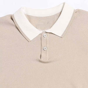 Nuevo último diseño de algodón para hombres para camisetas de polo para verano Patrón sólido con logotipo de tela de punto - Product Image 5