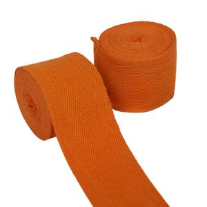 Blanc Respirant Polyester Élastique Mélange Main Wraps Crochet Boucle Conception Personnalisée Formation Boxe Rapide Wraps - Product Image 4