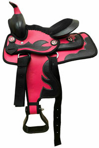 ADEEFA Selle anglaise synthétique de qualité supérieure de 10'' à 18,5'' pour courses de chevaux Équestre - Product Image 2