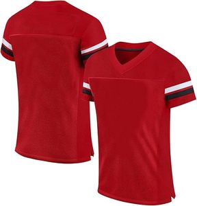 Vente en gros de maillots de football américain sublimés personnalisés pour hommes, uniformes en sergé de l'équipe de jeunes, vêtements de sport, usine OEM - Product Image 3