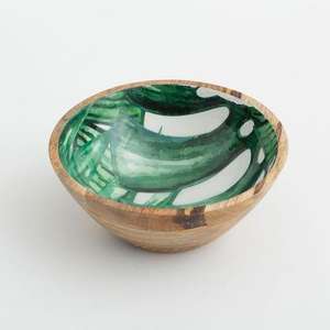 Bol en bois de manguier émaillé personnalisé tendance, vaisselle de table pour la maison et le jardin - Product Image 2