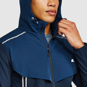 Solid Design Trendy Plus Size <b>Men</b> Winter Windbreaker Hooded <b>Jacket</b> Stand Collar Eco-Friendly High Quality Fashionable <b>Long</b> - Product Image 6