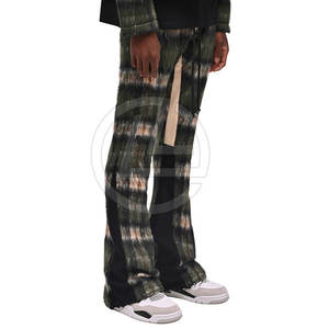 Pantalon de survêtement décontracté pour homme, taille mi-haute, en mélange de mohair, avec une sensation légère et une option ourlet évasé, coupe classique - Product Image 6