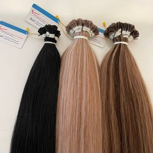 Extensions de cheveux naturels lisses, couleur piano, pointe en I, double trame, pointe en kératine, cheveux humains vietnamiens - Product Image 2