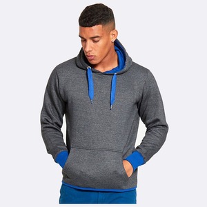 Pull de qualité supérieure coupé et cousu professionnel à manches longues sweat à capuche pour hommes de couleur unie à vendre - Product Image 3
