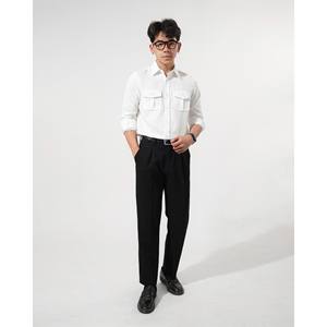 TST 8164 Classic Style <b>Mens</b> Long Sleeve <b>Dress</b> <b>Shirt</b> with Box Pocket and Regular Fit - Product Image 3