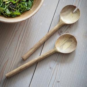 Wooden Serving Spoons Wood Kitchen Utensils <b>Set</b> Natural Acacia Wooden Spoons For Cooking for Non-stick Skillet Utensil <b>set</b> - Product Image 3