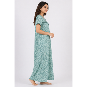 Chemise de nuit ultra-douce et soyeuse de luxe pour femme en bambou à manches courtes, longue, respirante et écologique. Fournisseur ODM le plus confortable - Product Image 6