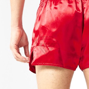 กางเกงมวยไทย/มวยสากล โพลีเอสเตอร์ คุณภาพสูง สไตล์เรโทร แบบเรียบ ไม่มีลาย สำหรับมืออาชีพ ขายส่ง รับผลิตตามแบบ - Product Image 3