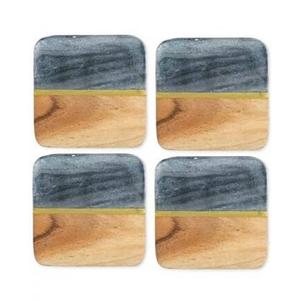 Posavasos indio de madera y mármol hecho a mano de calidad superior para café, té, bebida, hogar y cocina, accesorios, posavasos para bebidas - Product Image 2