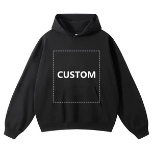 Sweat-shirt à capuche en coton 380G pour hommes personnalisé, pullover à motif imprimé DTG sportif délavé pour l'automne/hiver - Product Image 3