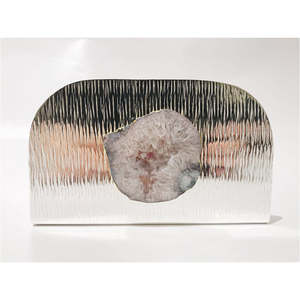 Porte-serviettes moderne utilisé pour la maison, l'hôtel, le Restaurant et le bureau porte-serviettes en métal couleur argent Design Unique table porte-serviettes - Product Image 3