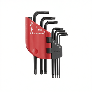 Jeu de clés hexagonales à tête sphérique longue Torx/Resistorx Facom, 7 pièces - Product Image 3
