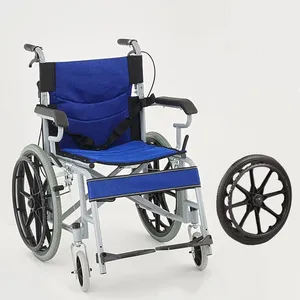 Fauteuil roulant pliable manuel EVENICE, léger, en acier, pour voyager, avec roulettes, certifié CE, pour personnes âgées - Product Image 1