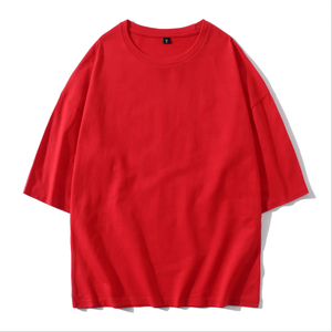 เสื้อยืดเปล่าคุณภาพสูงขายส่ง พิมพ์โลโก้ตามสั่ง เสื้อยืดผ้าฝ้าย 100% สำหรับทุกเพศ เสื้อยืดผู้ชายไซส์ใหญ่ - Product Image 3