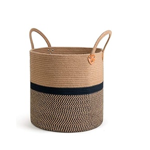 Clothes <b>Hamper</b> Storage Rattan Laundry <b>Basket</b> <b>for</b> Best Quality Glossy Walnut Finishing Bamboo Wooden Laundry <b>Basket</b> Usage Item - Product Image 6