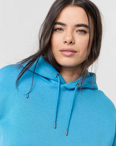 Le dernier sweat à capuche surdimensionné d'icône d'épaule de goutte d'épaule des femmes bleues personnalisées anti-rides et respirantes derniers sweats à capuche vierges pour les femmes - Product Image 5