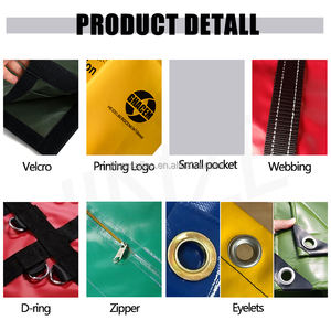 Rouleau de <span class=keywords><strong>bâche</strong></span> en PVC imperméable 600gsm 650gsm résistant aux UV ignifuge renforcé pour les couvertures de camions et les abris extérieurs - Product Image 2