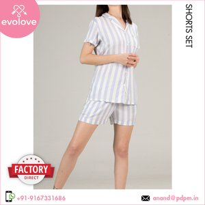 Fabricant professionnel largement vendu meilleure qualité rayonne vêtements de nuit robe de nuit femmes deux pièces pyjama short ensemble - Product Image 5
