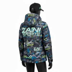 Chaqueta Softshell para mujer GSM impermeable a prueba de viento tela transpirable multicolor estampado gráfico logotipo personalizado chaqueta Softshell para mujer - Product Image 5