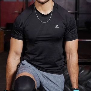 Ropa de marca personalizada para hombre, camiseta ajustada para gimnasio, camiseta musculosa para gimnasio, camisetas de manga corta a precio de venta - Product Image 2