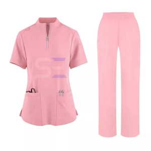 Uniformes de gommage médicaux unisexes Ensembles de gommage d'infirmière Offre Spéciale de haute qualité Hôpital Toutes les couleurs Service OEM Imprimé Utilisation estivale - Product Image 3