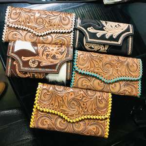งานฝีมือช่างอินเดียเหนือกาลเวลา กระเป๋าคลัทช์หนังวัวแท้ลายสัตว์สไตล์โบฮีเมียน สำหรับผู้หญิง ทนทาน ใช้ได้ทั้งฤดูร้อนและฤดูหนาว - Product Image 2