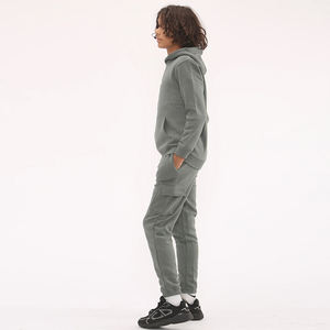 Survêtements cargo pour hommes adultes couleur grise pull à manches longues grande taille vêtements de mode Slim Fit survêtements pour l'hiver - Product Image 3