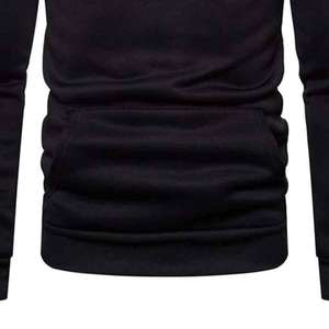 Sudadera con Capucha de Forro Polar para Hombre, Estilo Casual, Corte Holgado, con Cierre, Gruesa, Clásica - Product Image 6