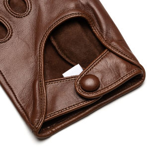 Gants de conduite en cuir pour hommes de bonne qualité, couleur unie, design personnalisé, respirant, OEM, fournisseur pakistanais - Product Image 1